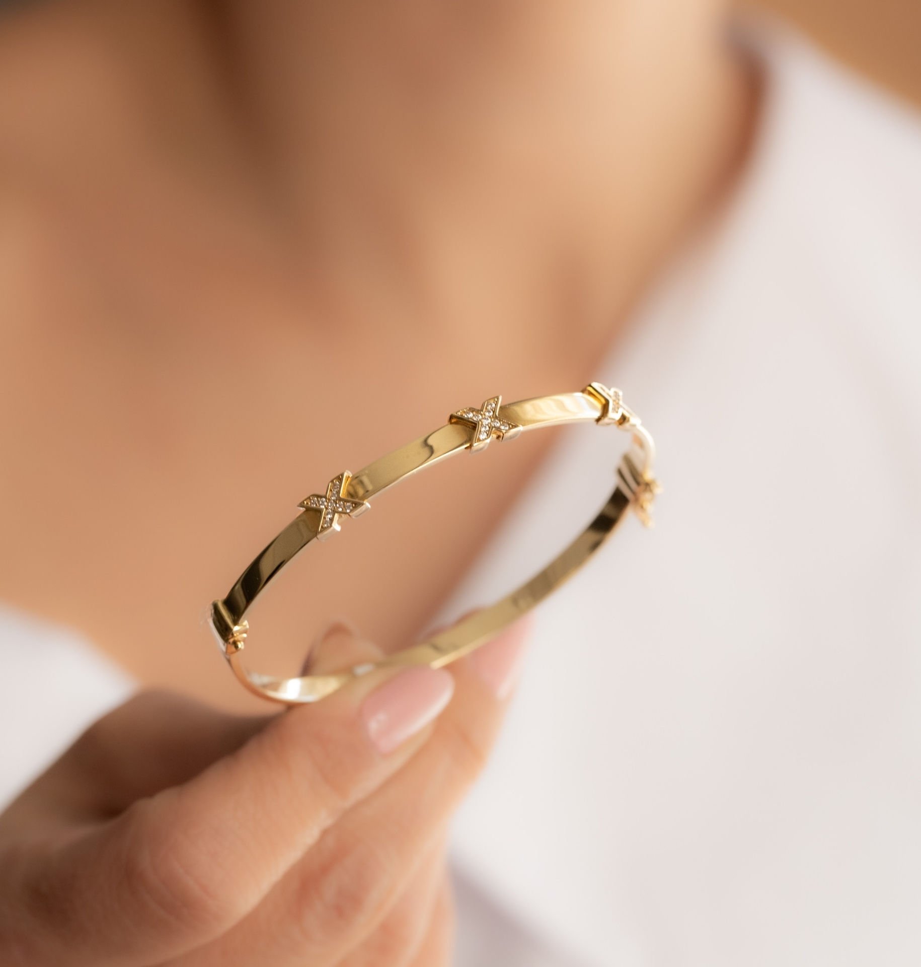 X DETAY ALTIN BİLEZİK KELEPÇE