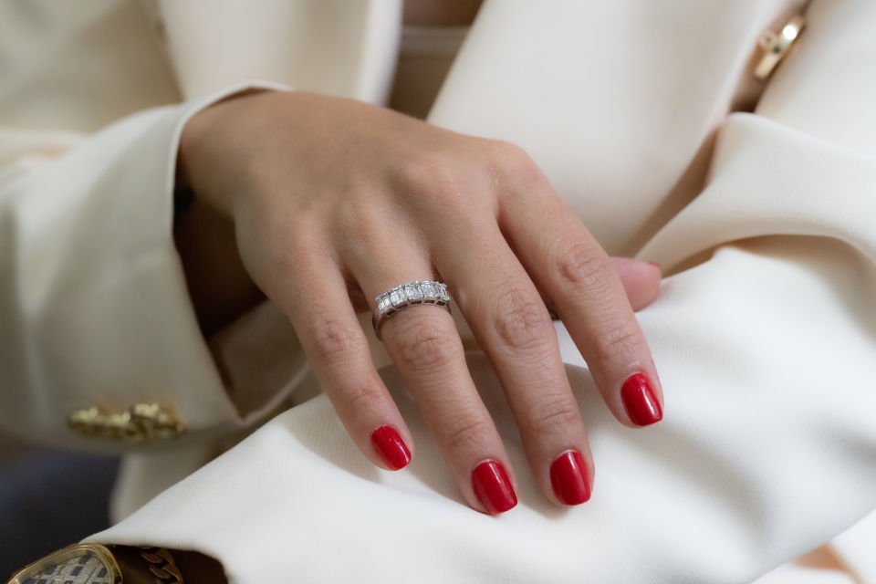 0.89 KARAT TASARIM PIRLANTA YÜZÜK