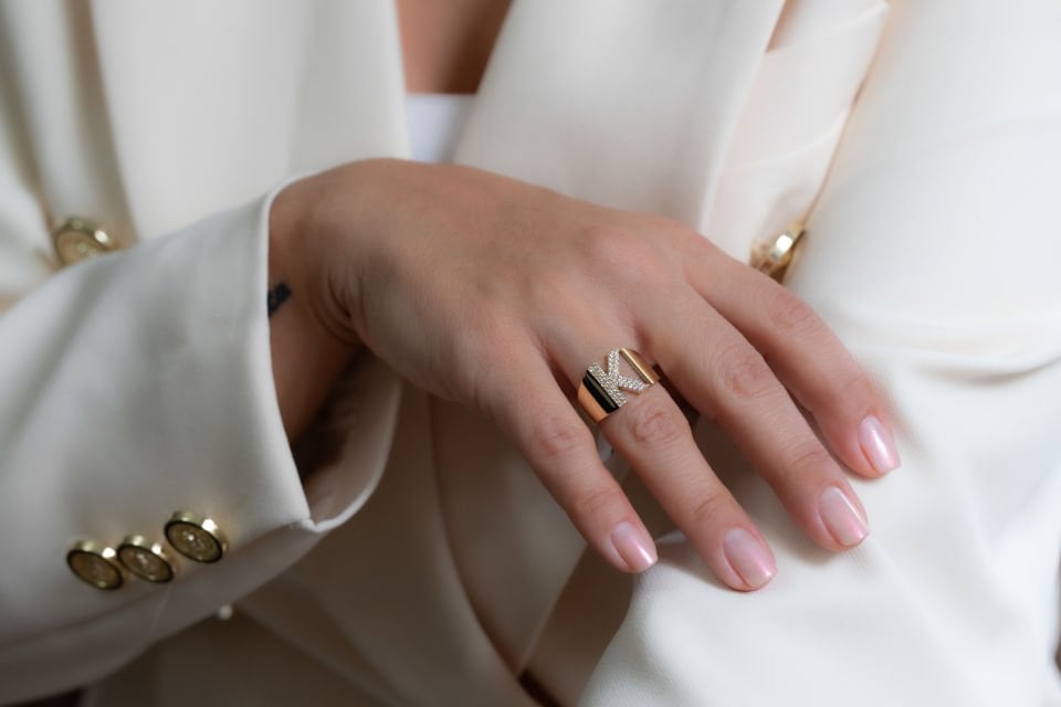 K HARF ALTIN YÜZÜK