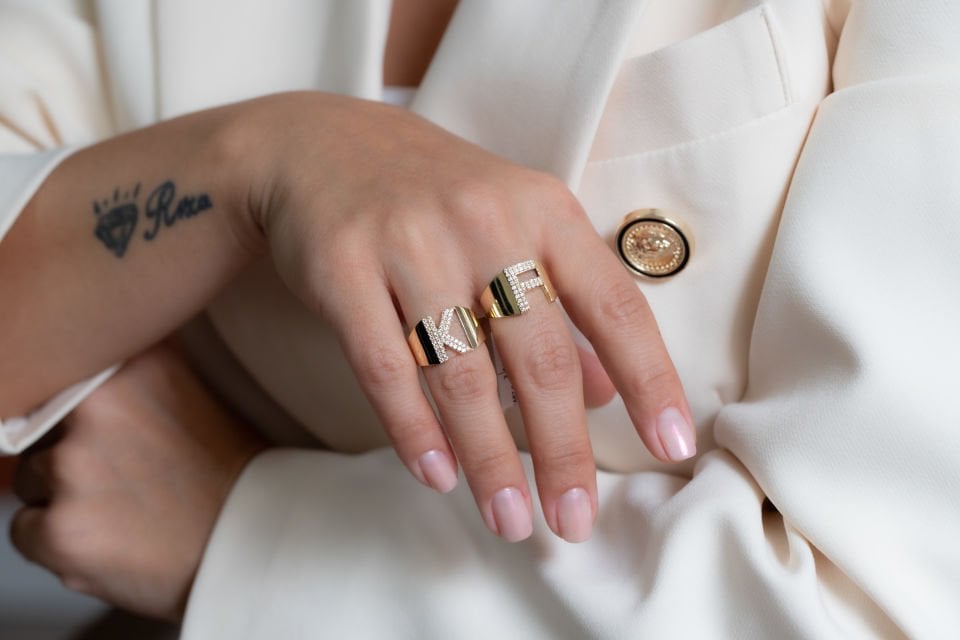 K HARF ALTIN YÜZÜK