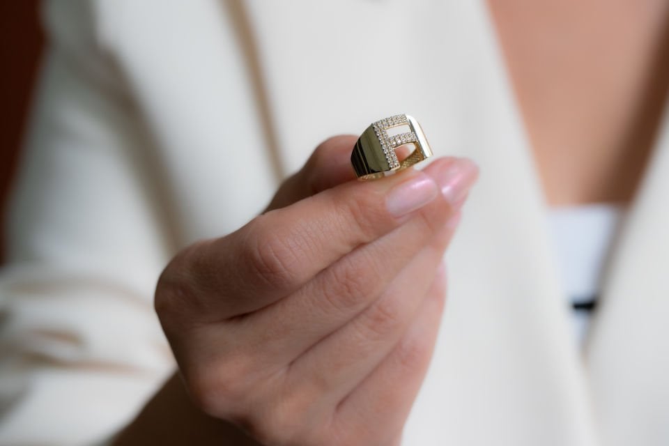 F HARF ALTIN YÜZÜK