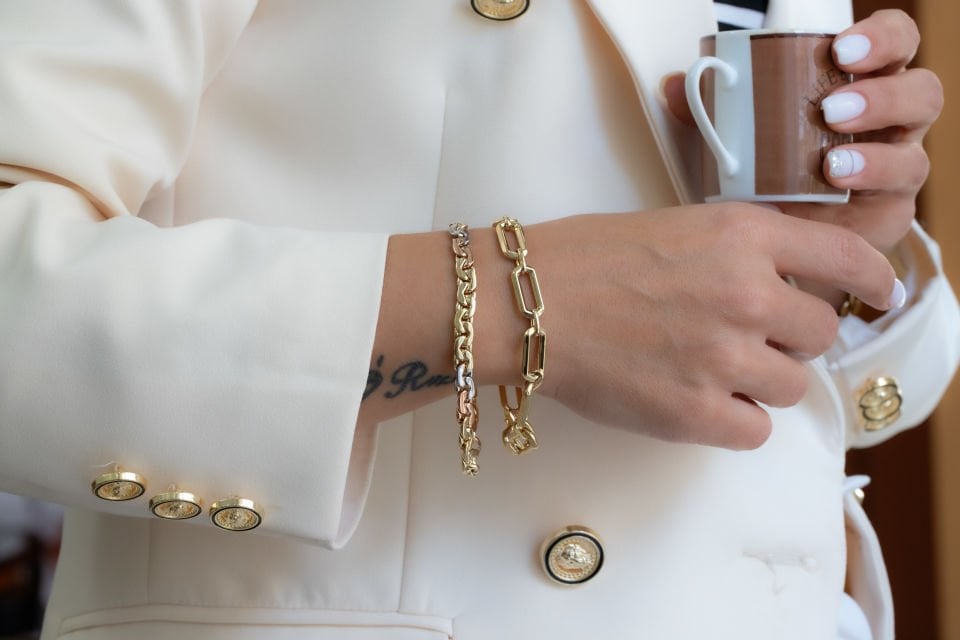 RENKLİ ZİNCİR ALTIN BİLEKLİK