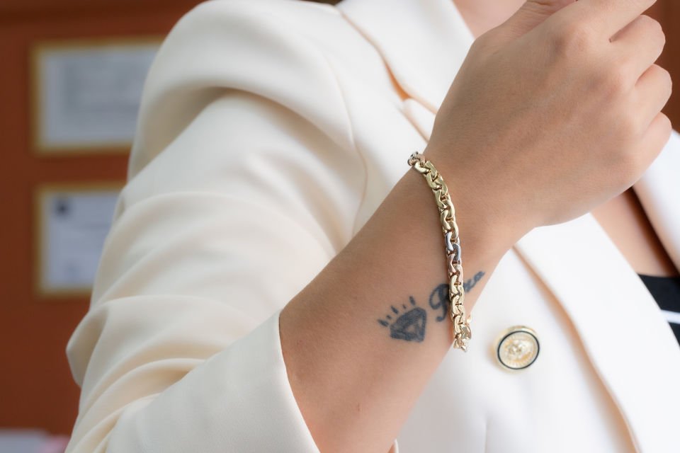 RENKLİ ZİNCİR ALTIN BİLEKLİK