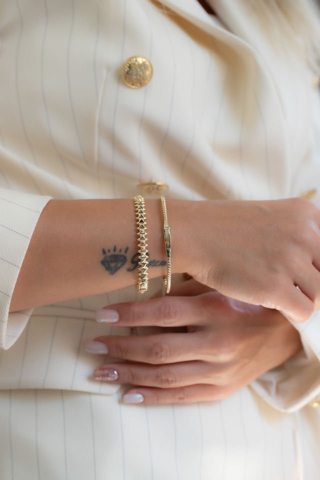 UNISEX MİNİMAL ALTIN KELEPÇE