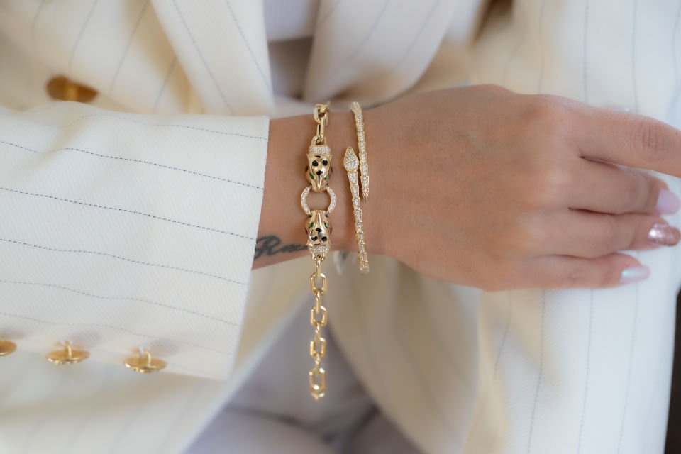 TAŞLI YILAN ALTIN KELEPÇE