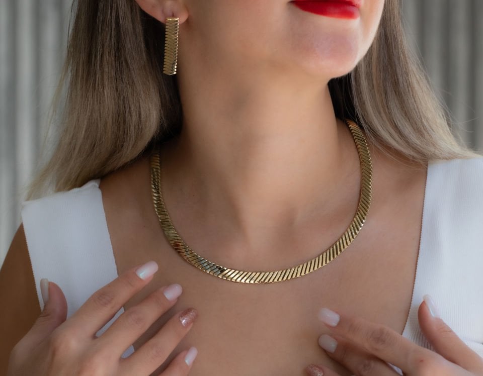 İKONİK ZİNCİR ALTIN KOLYE