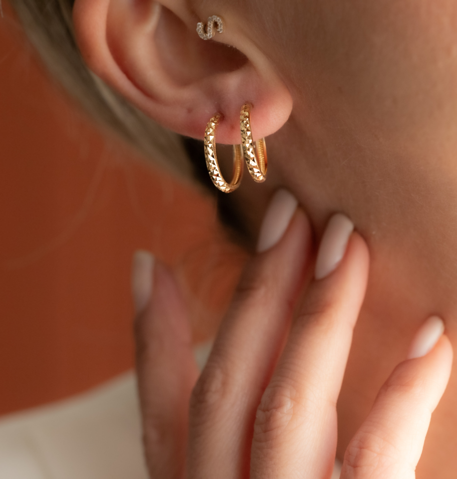 LİZA HALKA ALTIN KÜPE