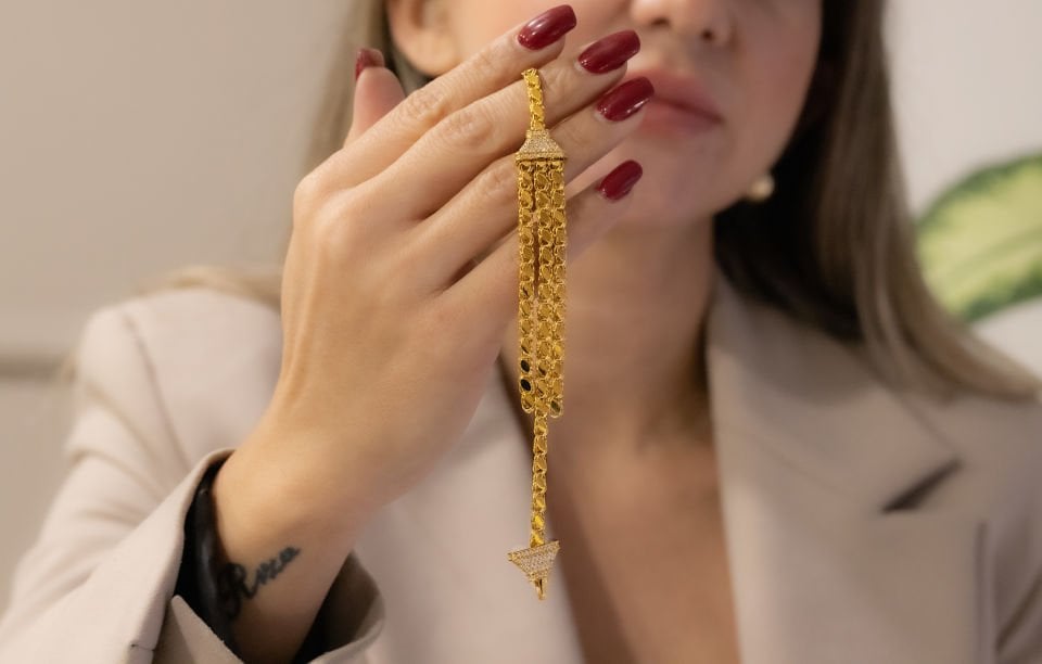 PULLU 3 KAT ALTIN KOLYE