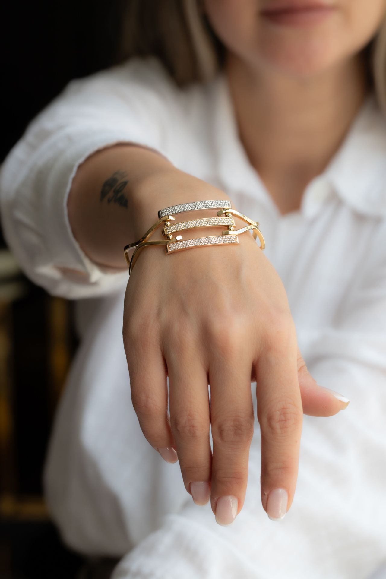 ÜÇ RENKLİ KELEPÇE BİLEZİK