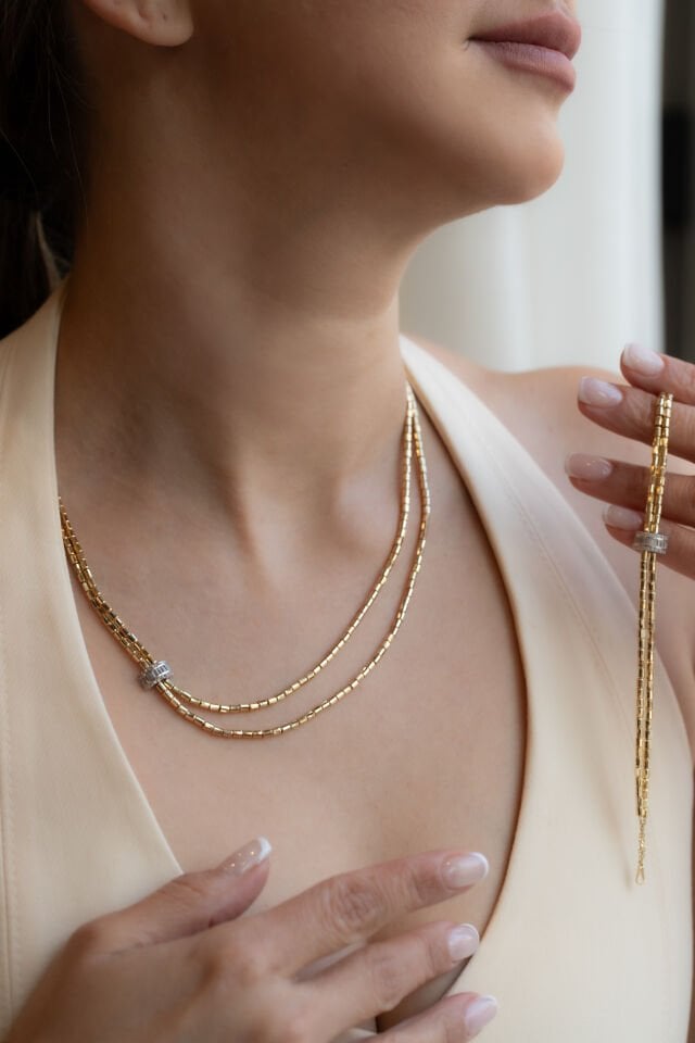 TAŞLI DORİKA ALTIN BİLEKLİK