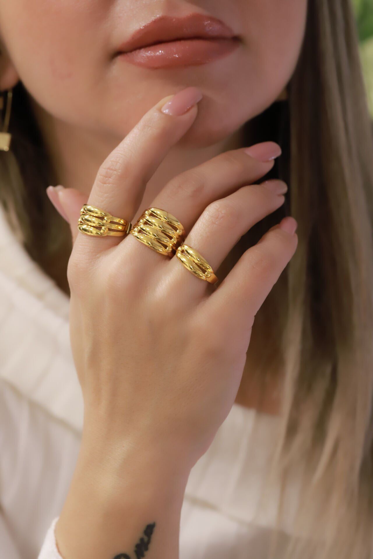 DÖRT SIRA KABURGA ALTIN YÜZÜK