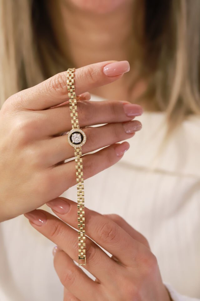 MİNELİ BAGET ALTIN BİLEKLİK