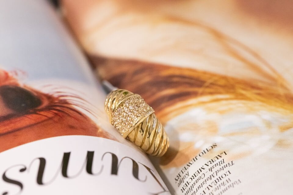 TAŞLI BURGU ALTIN YÜZÜK