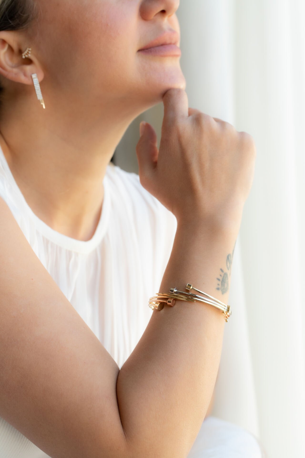 3 RENK TASARIM KELEPÇE BİLEZİK