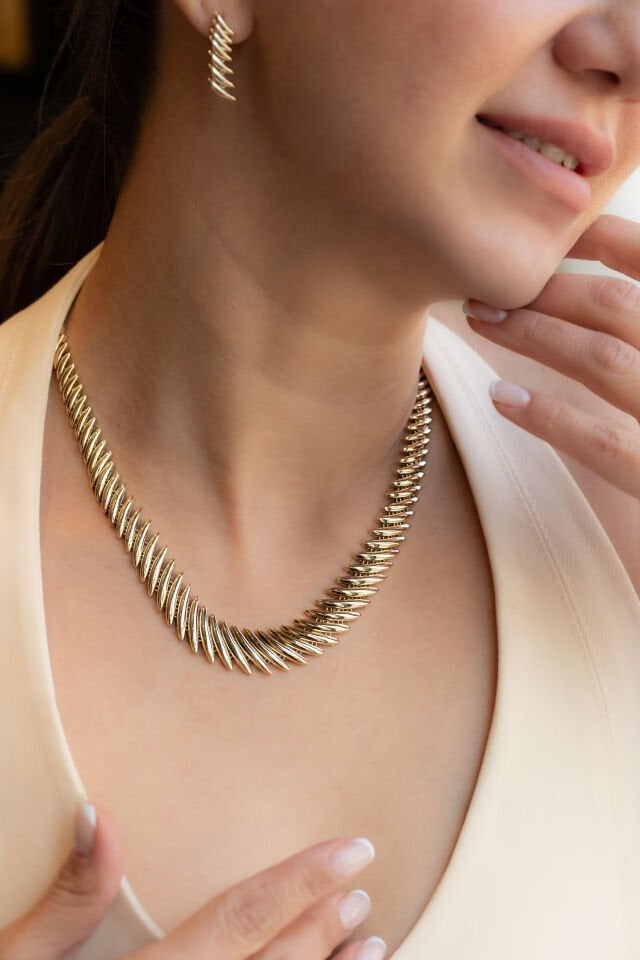 GELİN GERDANLIK BİLEKLİK KÜPE SET
