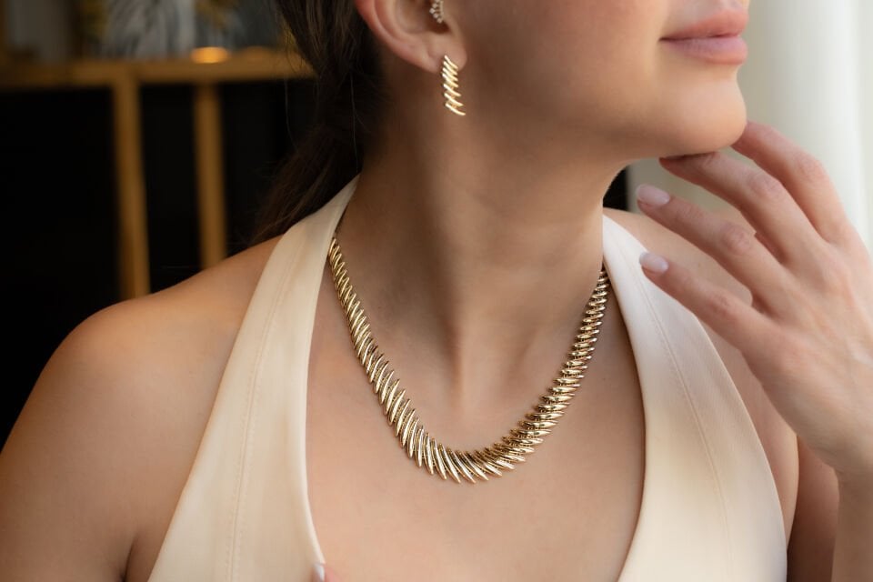 GELİN GERDANLIK BİLEKLİK KÜPE SET