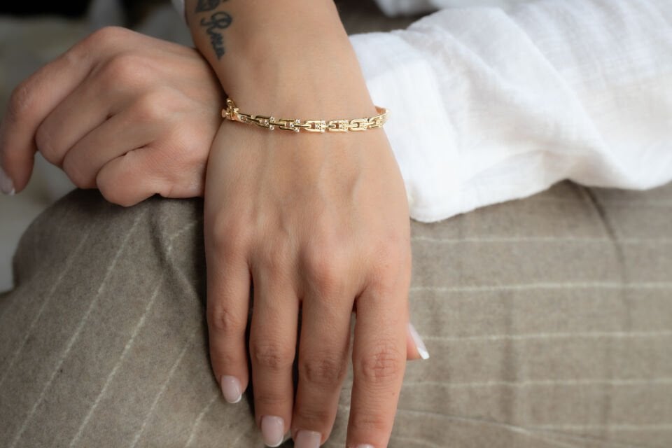 ATAÇ TAŞLI KELEPÇE BİLEZİK