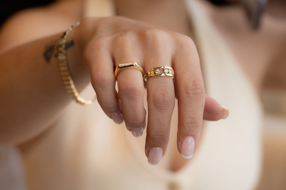 TREND TAŞLI ALTIN YÜZÜK