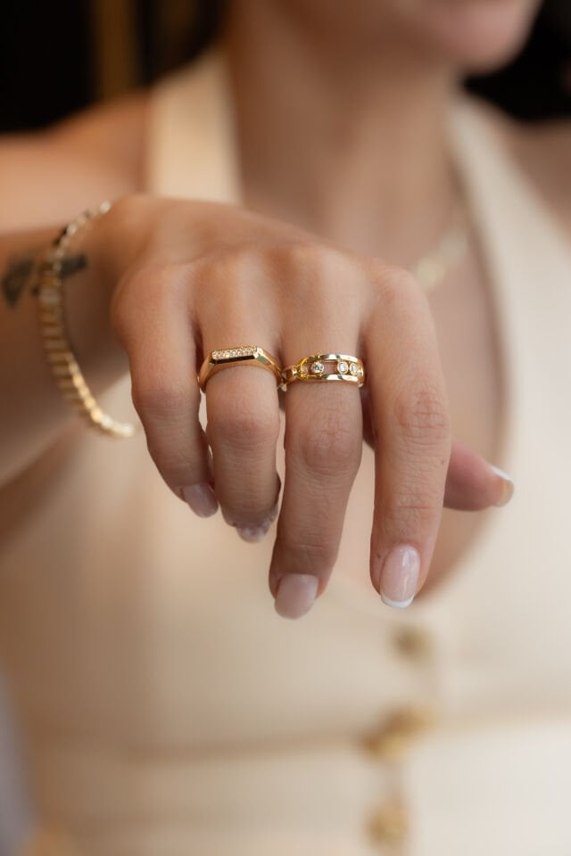 TREND TAŞLI ALTIN YÜZÜK