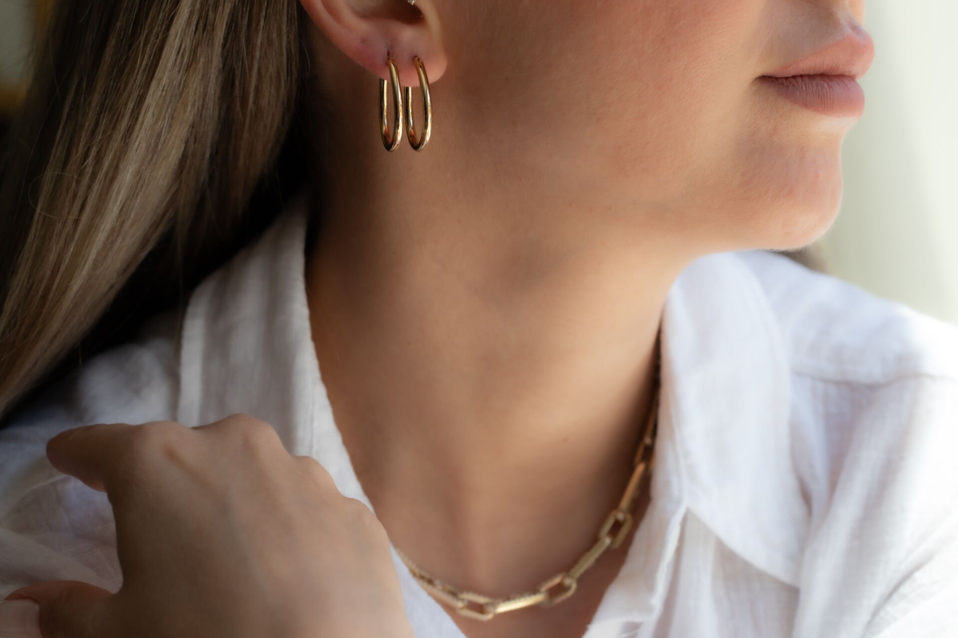 İNCE HALKA ALTIN KÜPE