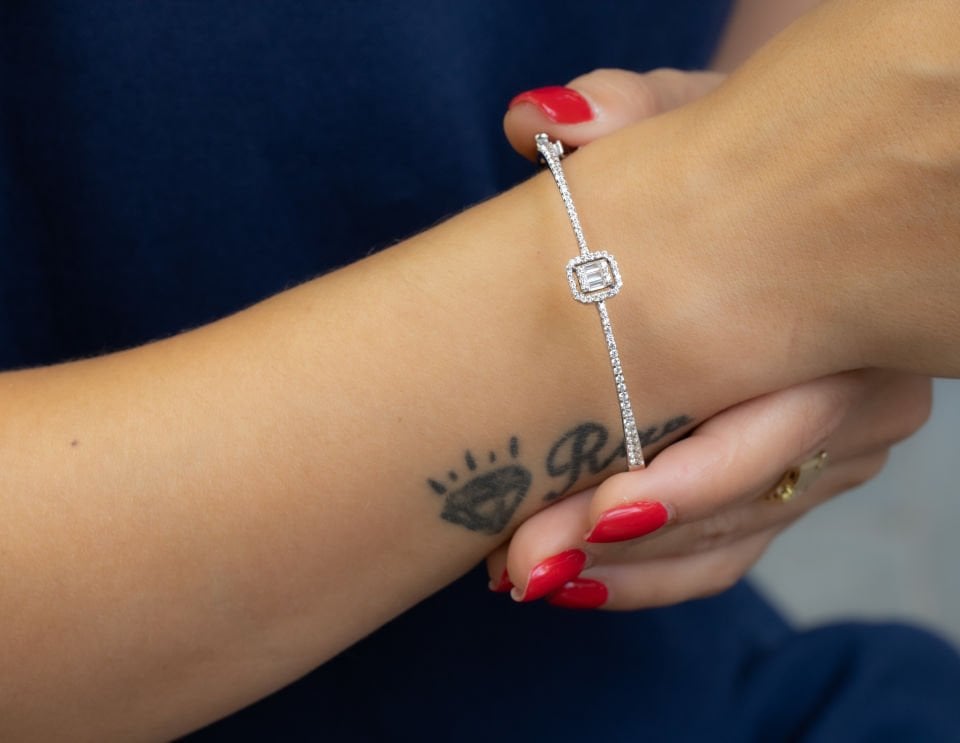 BAGET TAŞLI ALTIN KELEPÇE