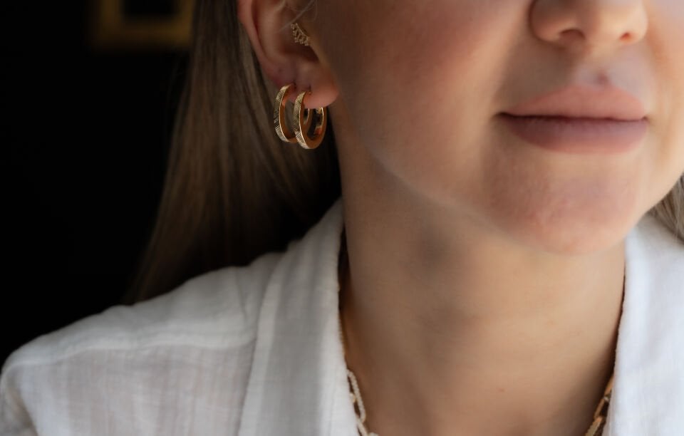 KLASİK HALKA ALTIN KÜPE