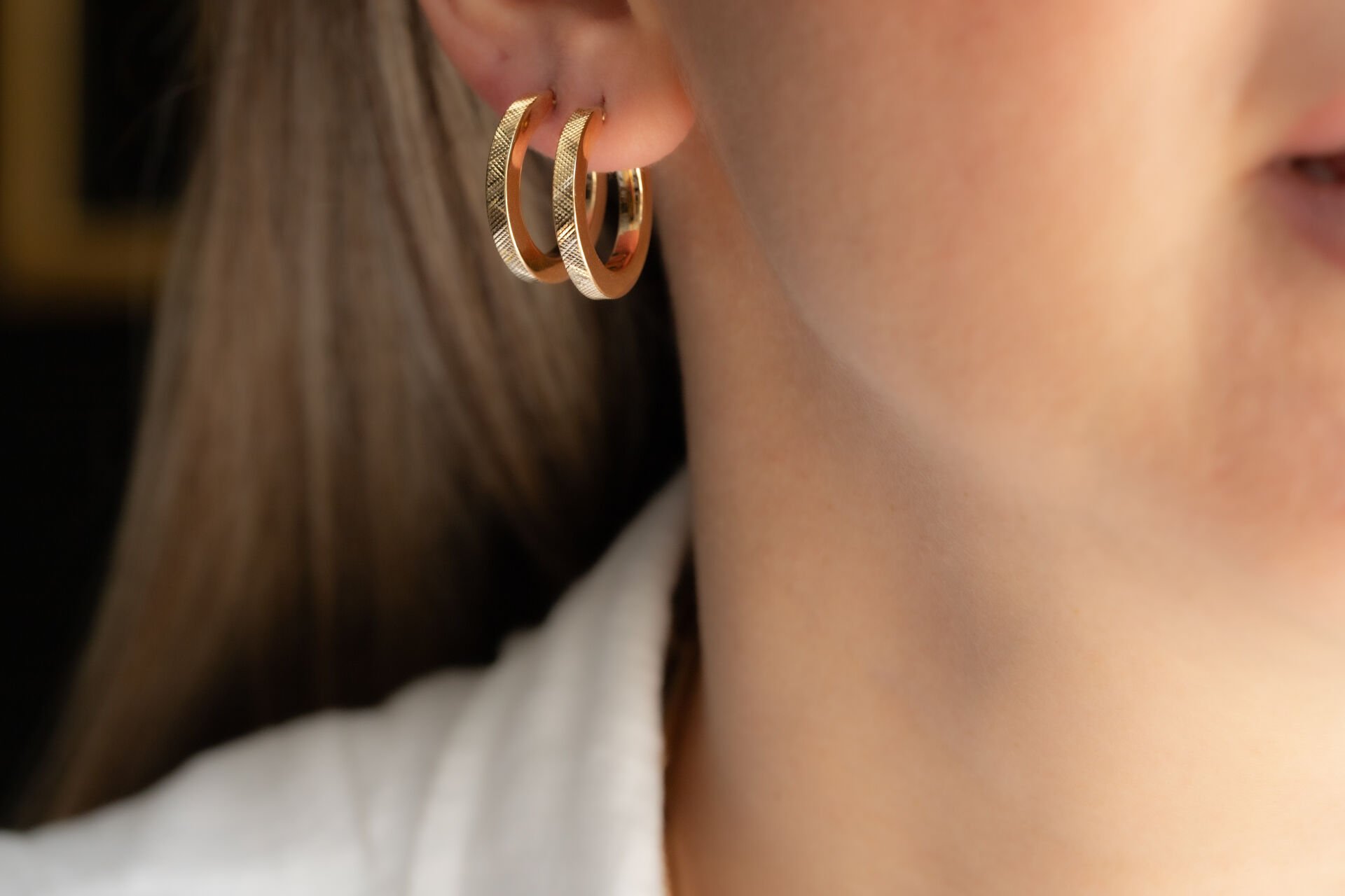 KLASİK HALKA ALTIN KÜPE