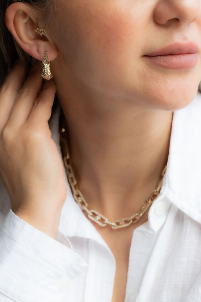 NADYA HALKA ALTIN KÜPE