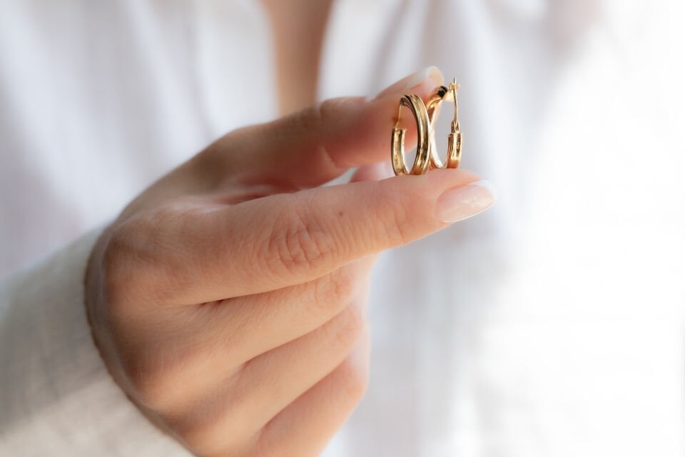 LİSA HALKA ALTIN KÜPE