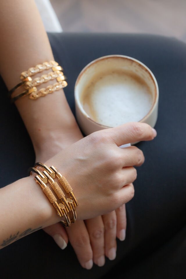 ABEL ALTIN KELEPÇE BİLEZİK