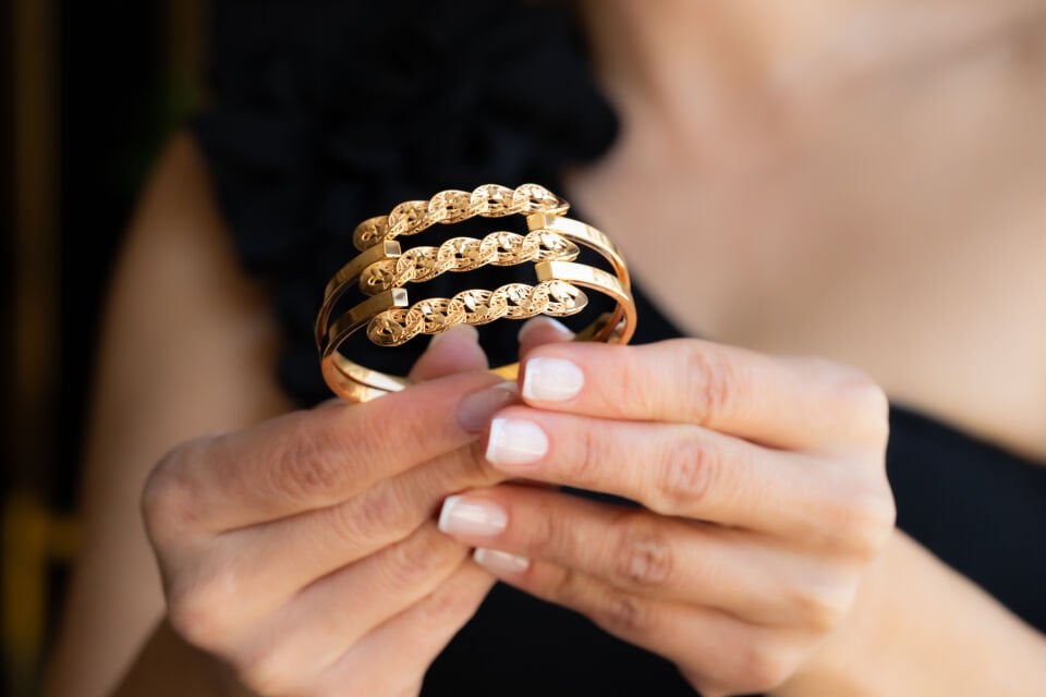 JESS ALTIN KELEPÇE BİLEZİK