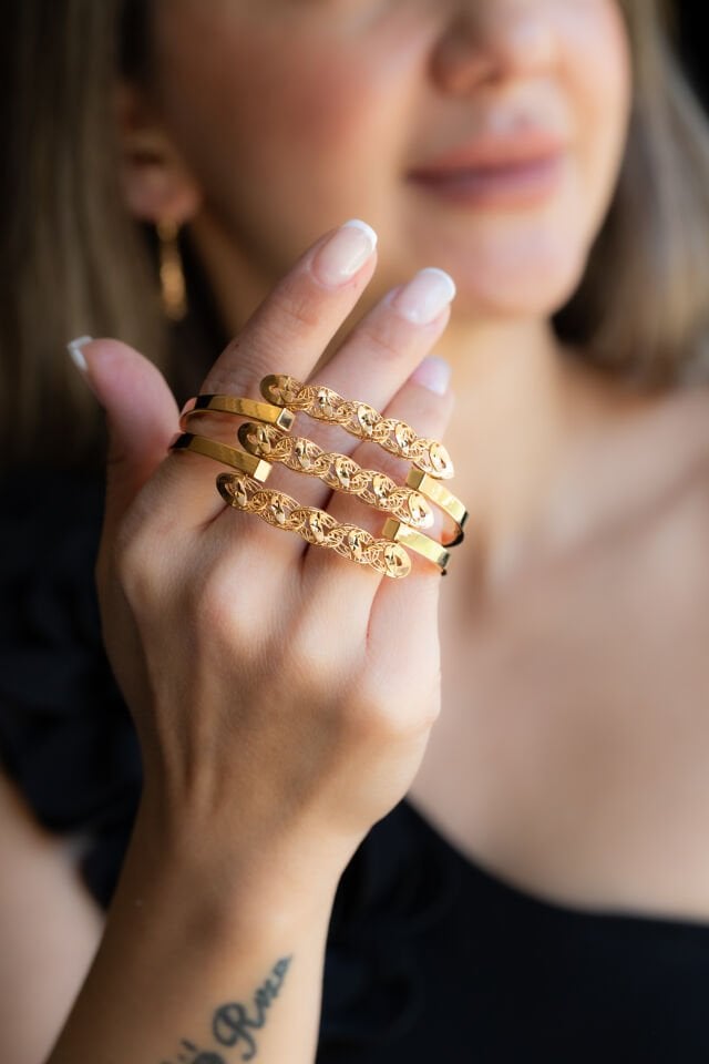 JESS ALTIN KELEPÇE BİLEZİK