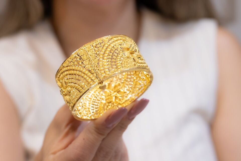 HİNT İŞİ ALTIN KELEPÇE BİLEZİK