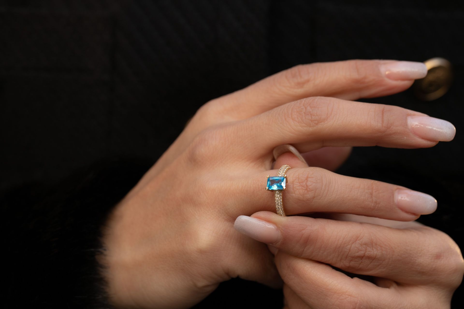 MAVİ TAŞLI YÜZÜK