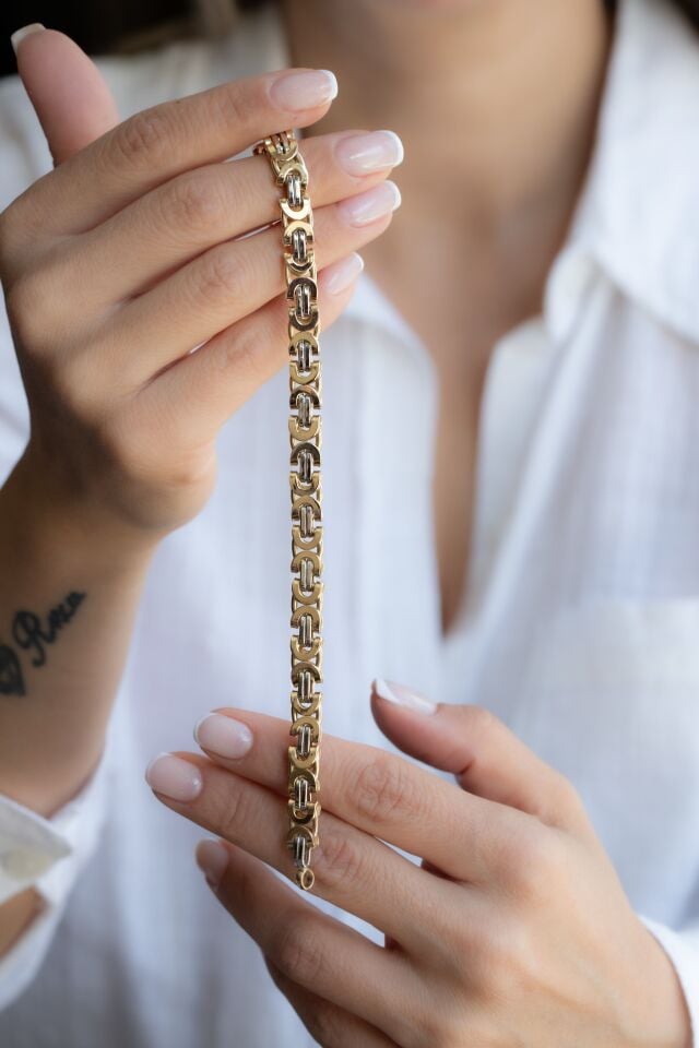 CİRCLE ERKEK ALTIN BİLEKLİK