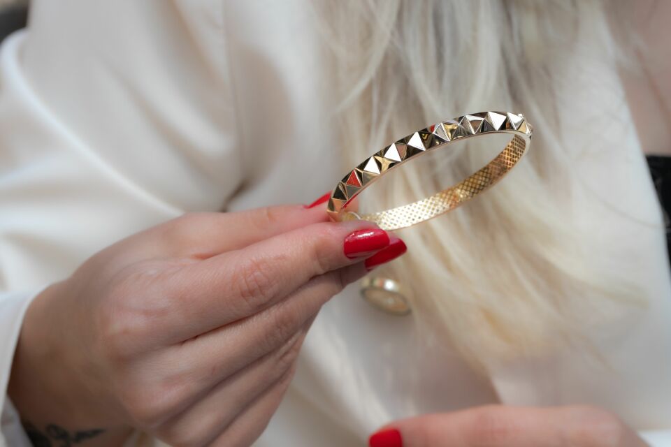 ZİKZAK ALTIN KELEPÇE BİLEZİK