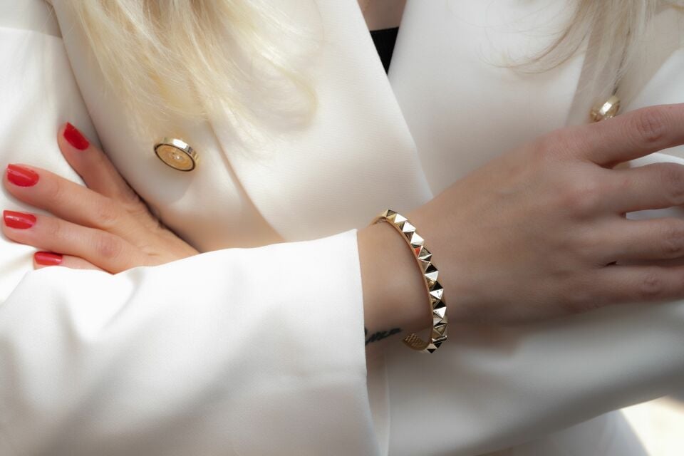 ZİKZAK ALTIN KELEPÇE BİLEZİK