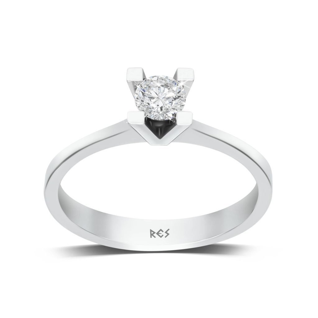 0.10 KARAT PIRLANTA TEKTAŞ YÜZÜK