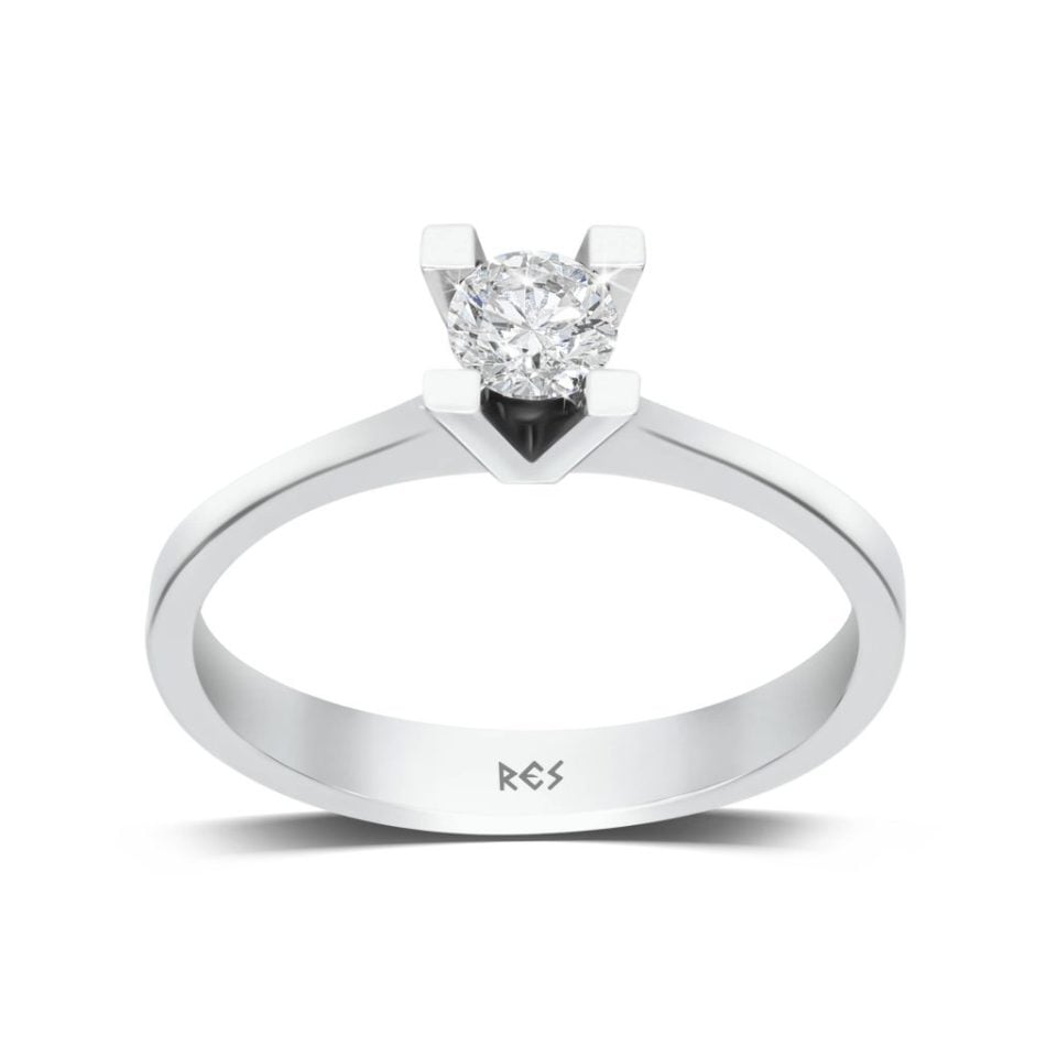 0.10 KARAT PIRLANTA TEKTAŞ YÜZÜK