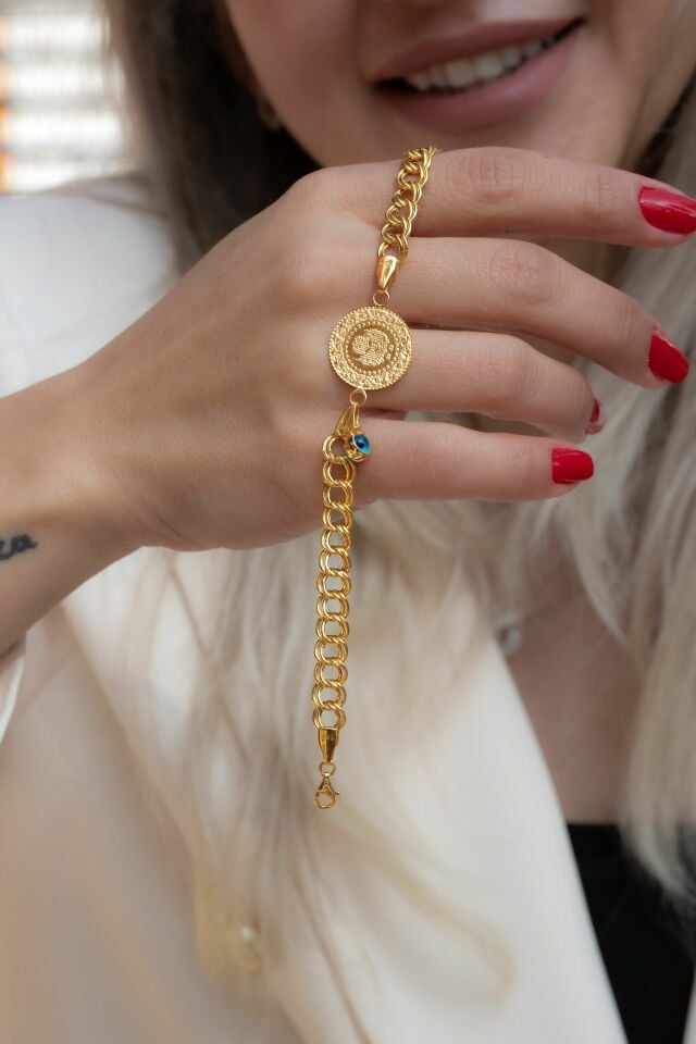 ÇEYREK ALTINLI BİLEKLİK