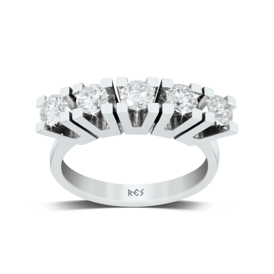 1,00 Karat Pırlanta Beştaş Yüzük