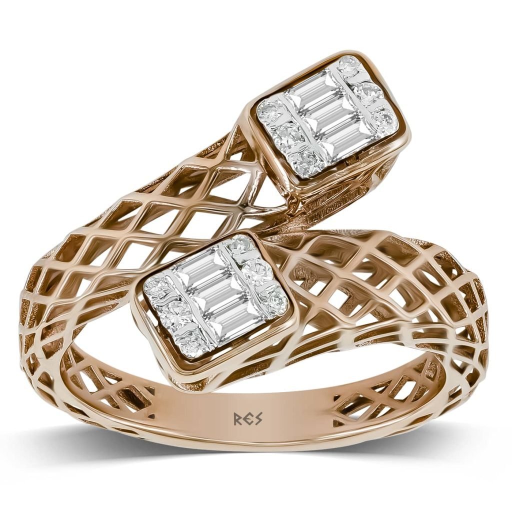 0,23 Karat Pırlanta Baget Yüzük