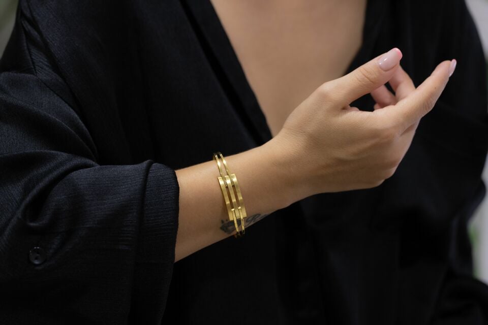 KABURGA ALTIN KELEPÇE KELEPÇE BİLEZİK