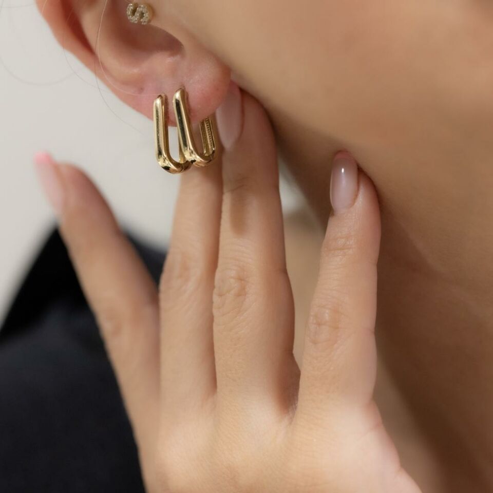 GEOMETRİK TREND ALTIN KÜPE