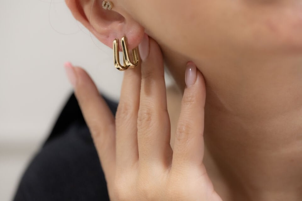 GEOMETRİK TREND ALTIN KÜPE