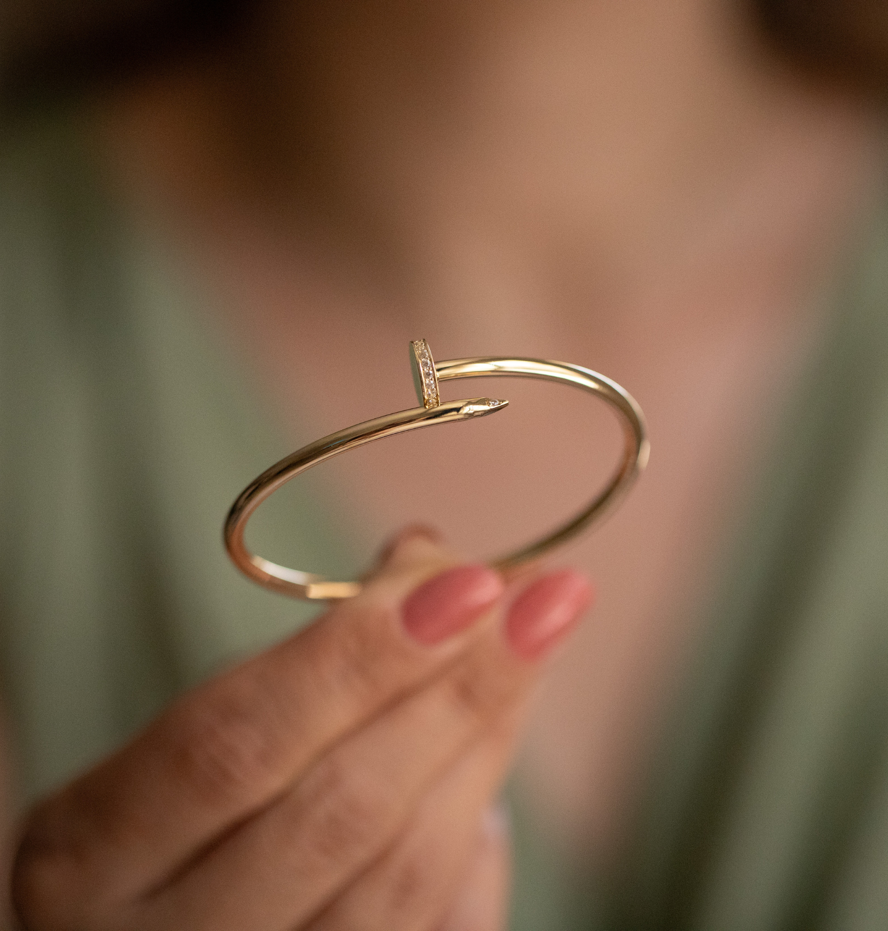 ÇİVİ MODEL ALTIN KELEPÇE BİLEZİK