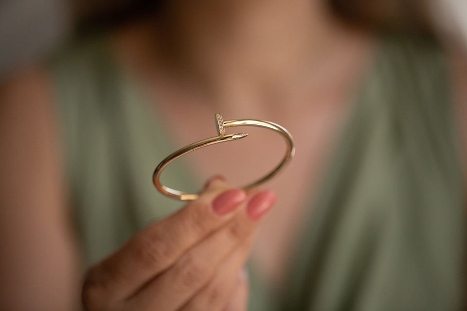 ÇİVİ MODEL ALTIN KELEPÇE BİLEZİK