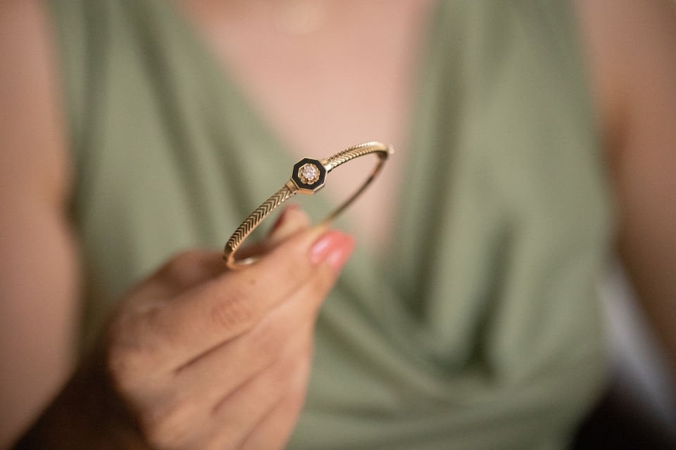 İTALYAN TEKTAŞ KELEPÇE BİLEZİK