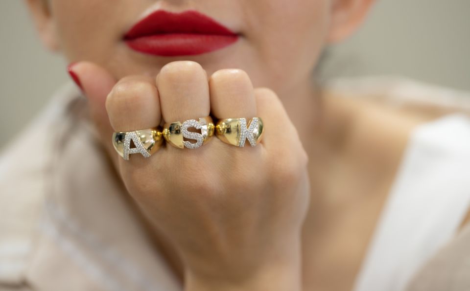 K HARFİ ALTIN YÜZÜK