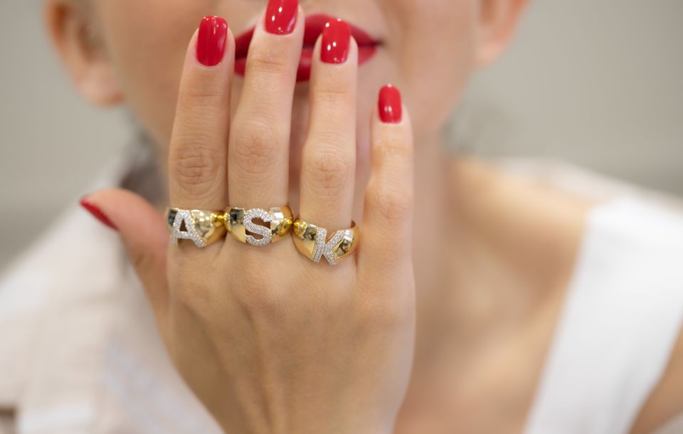 K HARFİ ALTIN YÜZÜK